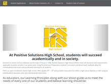Tablet Screenshot of positivesolutionsinc.net